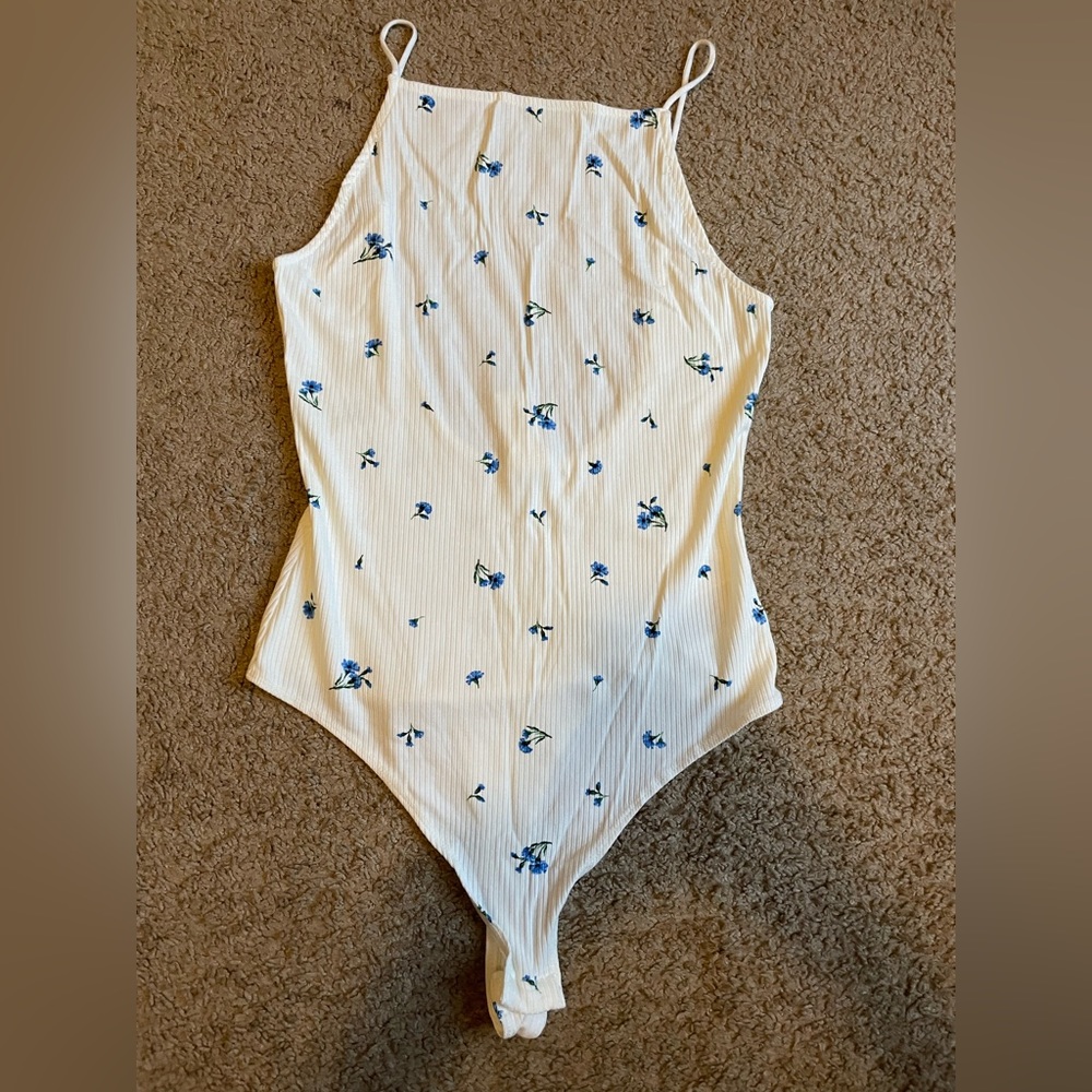 H&M floral thong bodysuit